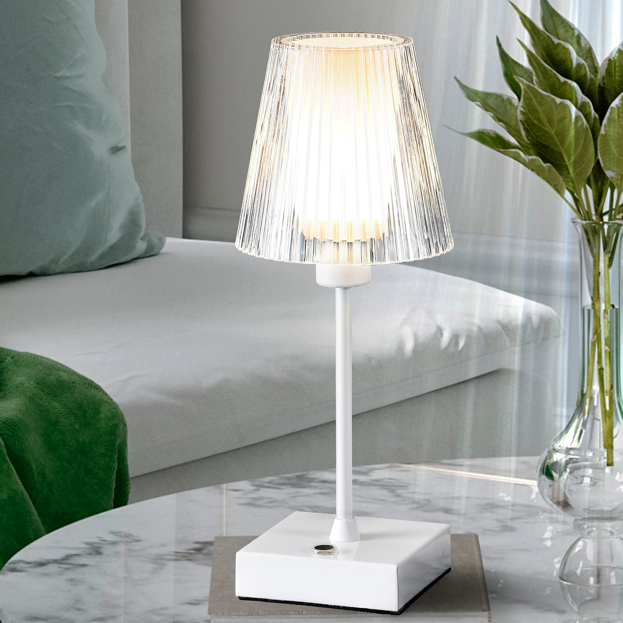 Jonathan Y Carson Modern Minimalist Iron Rechargeable Integrated LED Table Lamp