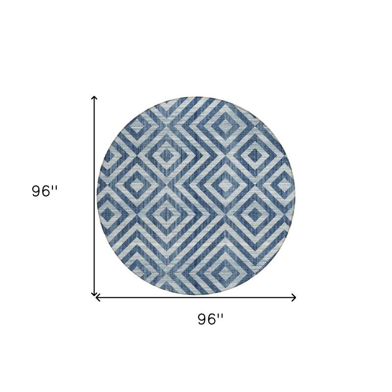 HomeRoots Geometric Transitional Rectangle Outdoor Rug