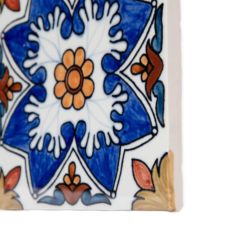 Merola Tile Provincial Deco Maceira 6" x 6" Porcelain Wall Tile - (1 Tile)