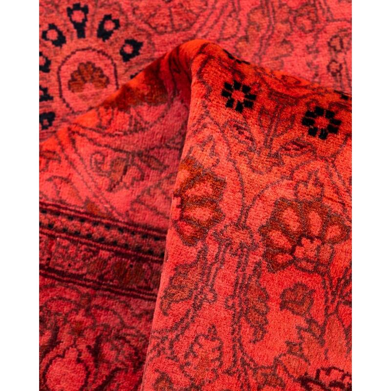 Fine Vibrance, One-of-a-Kind Handmade Runner Rug - Pink, 2' 6" x 11' 6" - 2' 6" x 11' 6"