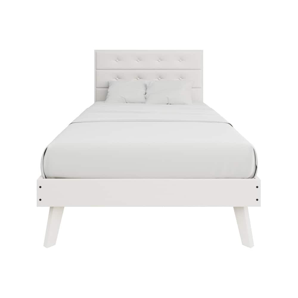 CraftPorch Mid-Century Wooden Platform Bed