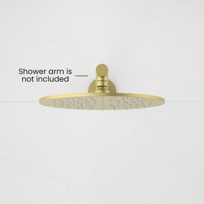 Circular 10" Metal Thin Profile Rain Shower Head 1.75 GPM