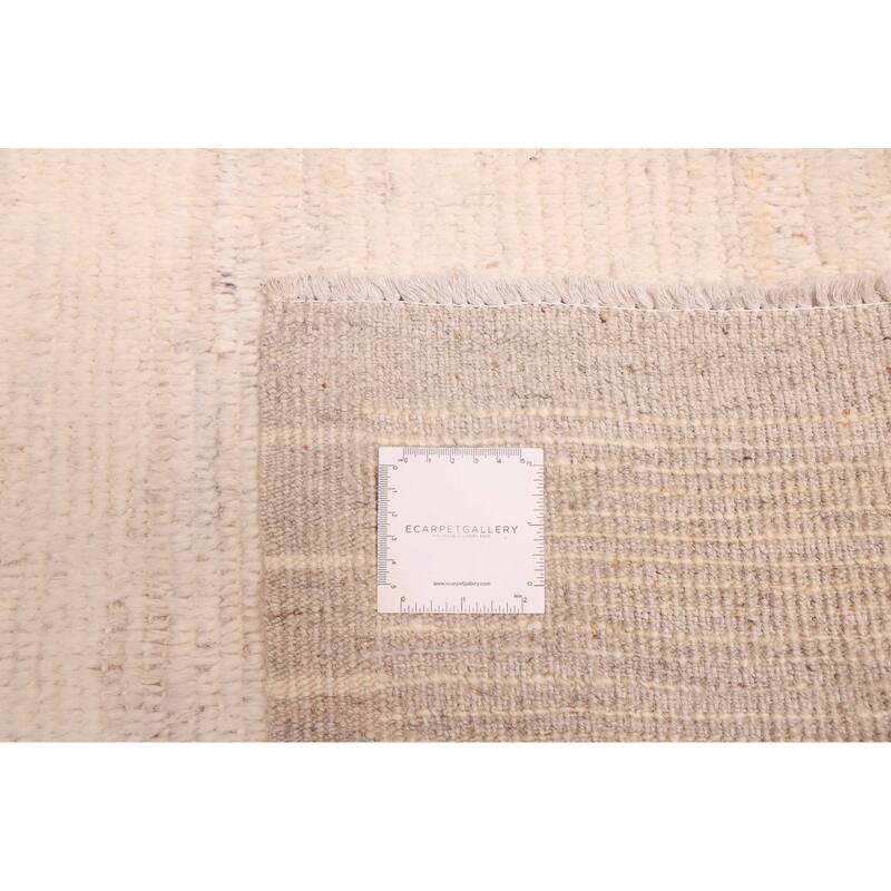 ECARPETGALLERY Hand-knotted Pak Finest Marrakesh Ivory Wool Rug - 8'3 x 10'0