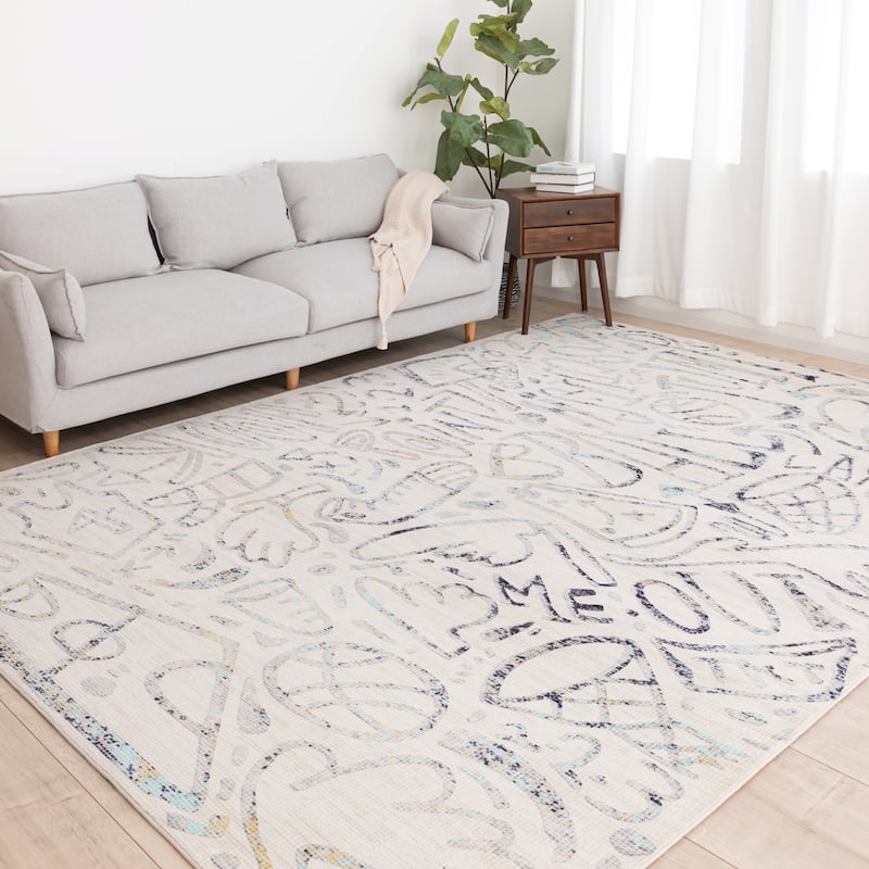 Katie Merz SPORTSGLYPHS Basketball Area Rug