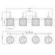 ExBrite Modern Rose Gold 3/4-light Bathroom Dimmable Crystal Vanity Lights Wall Sconces