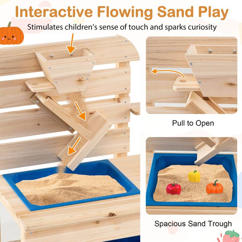 Costway Mud Kitchen with Detachable Sandbox Outdoor Play Pretend - See Details