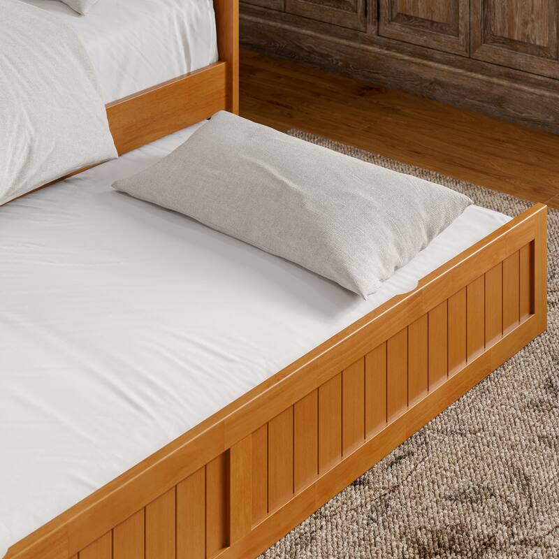 Nantucket Twin Wood Daybed with Twin Size Trundle