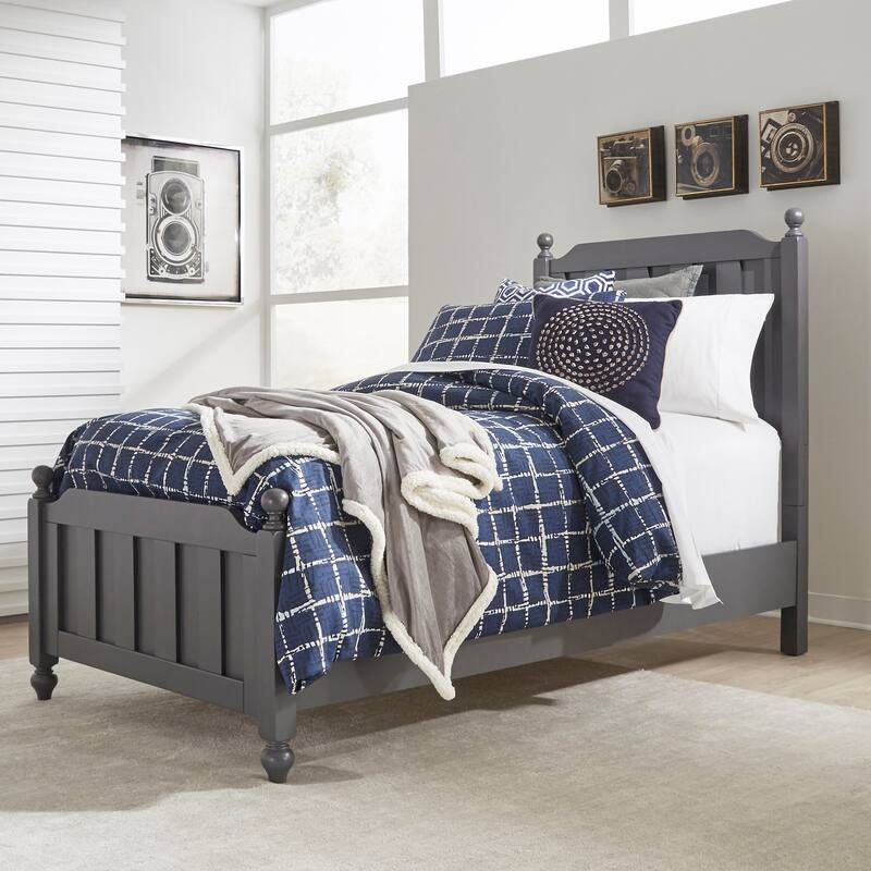 Cottage View Dark Grey Twin Panel Bed - Twin