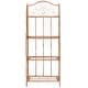preview thumbnail 24 of 53, SAFAVIEH Amaris Victorian Wrought Iron 4-Tier Outdoor Bakers Rack. - 25" W x 15" D x 63" H
