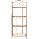 preview thumbnail 28 of 44, SAFAVIEH Amaris Victorian Wrought Iron 4-Tier Outdoor Bakers Rack. - 25 in. W x 15 in. D x 63 in. H