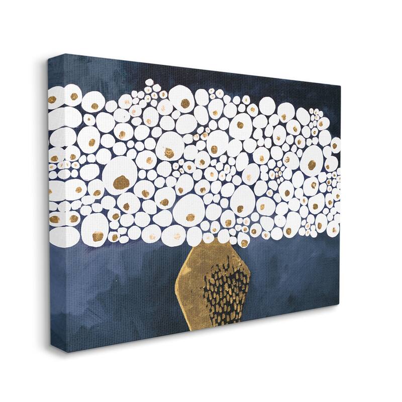 Stupell Modern Circle Shape Bouquet Stretched Canvas Wall Art, Design by Ruth Fromstein