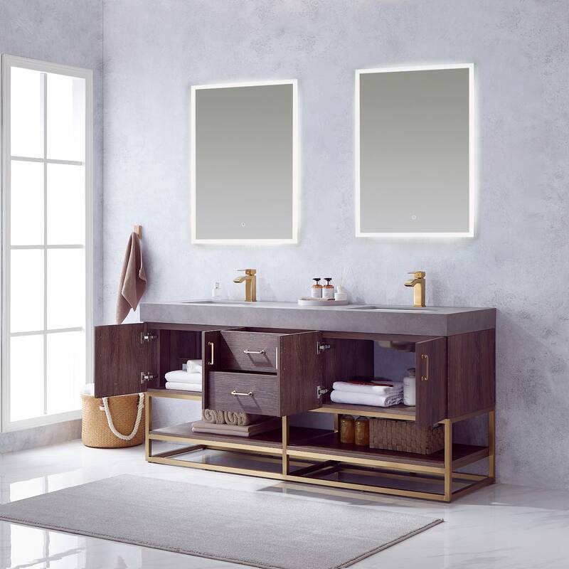 Miseno MV789072 Alistair 72" Free Standing Double Basin Vanity Set