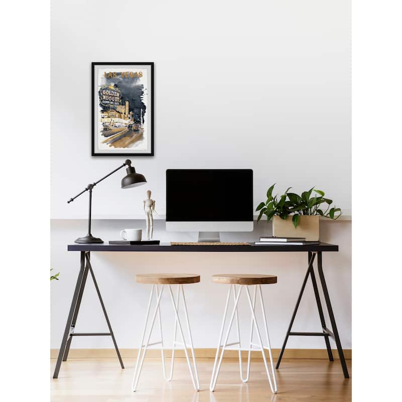 'Entertainment Capital' Framed Painting Print