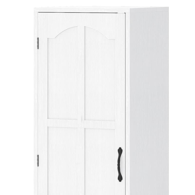 Moasis In Wall Ironing Board Cabinet with Foldable Board and Adjustable Shelves