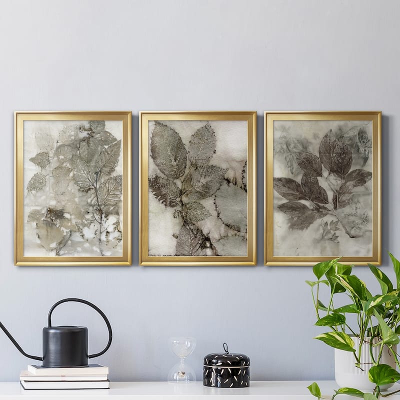 Birch Leaves I Premium Framed Canvas - Ready to Hang - Multi-Color