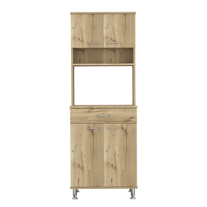 Santa Maria 1-Drawer 1-Shelf Area Pantry with Adjustable Metal Legs