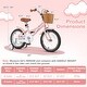 preview thumbnail 14 of 28, Gymax 16'' Kids Bike w/ Height Adjustable Handlebar Seat Basket Bell