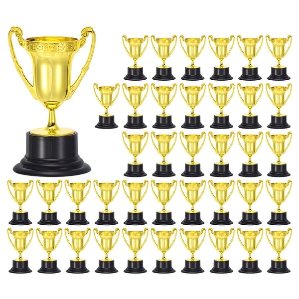 6-Piece Gold Plastic Trophy & Medal Set - Mini Award Cups For Parties,  Prizes, & Classroom Rewards School Of Rock