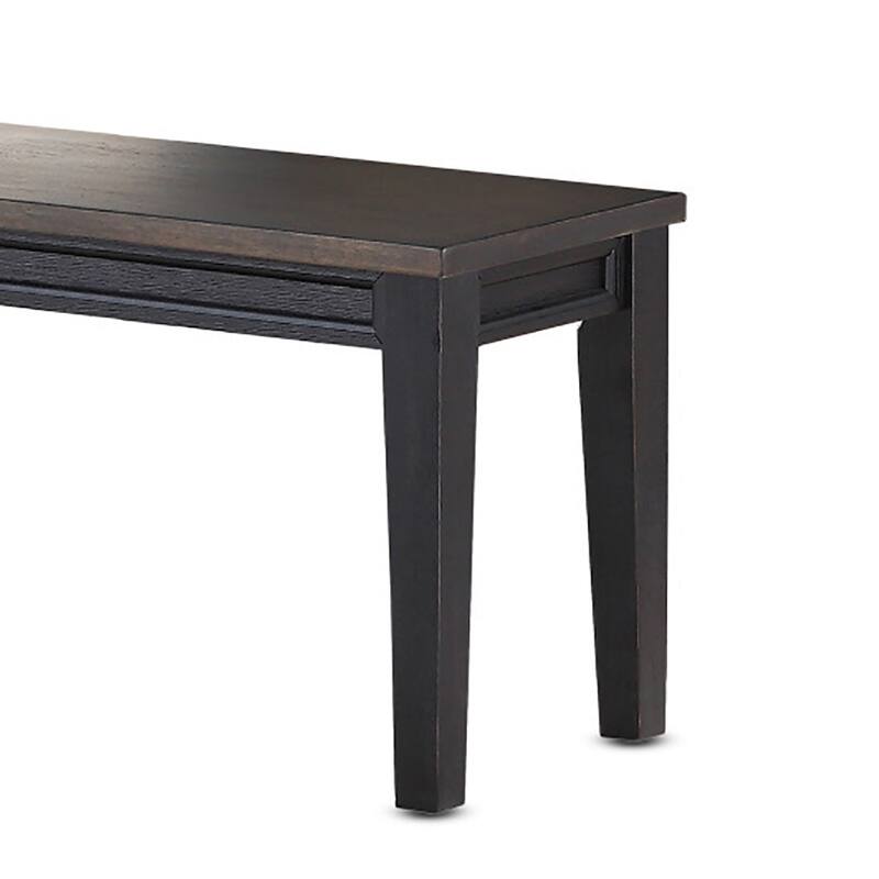 Steve Silver Ralston Two-Tone Ebony and Driftwood 6-Piece Dining Set