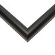6x18 - 6 x 18 Rounded Black Solid Wood Frame with UV Framer's Acrylic ...