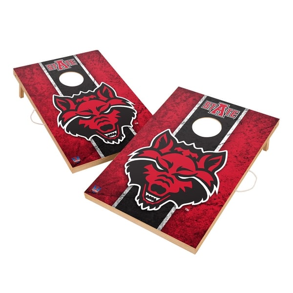 slide 2 of 5, Vintage Arkansas State Red Wolves Regulation 2x4 Cornhole Set