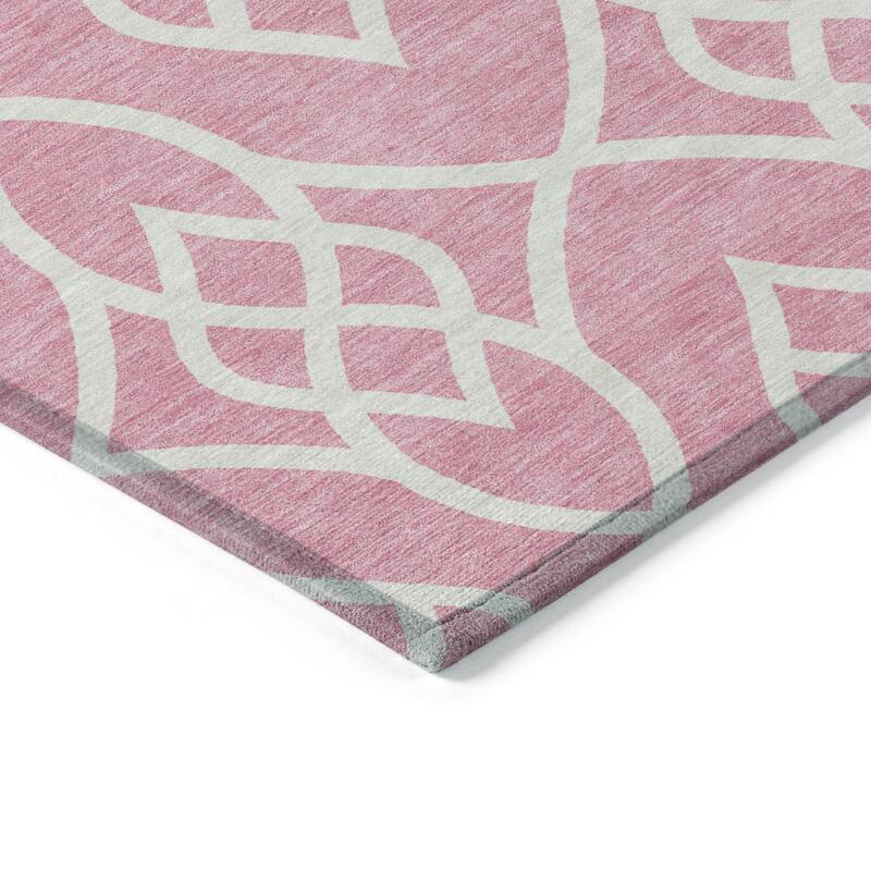 Machine Washable Indoor/ Outdoor Chantille Trellis Modern Rug