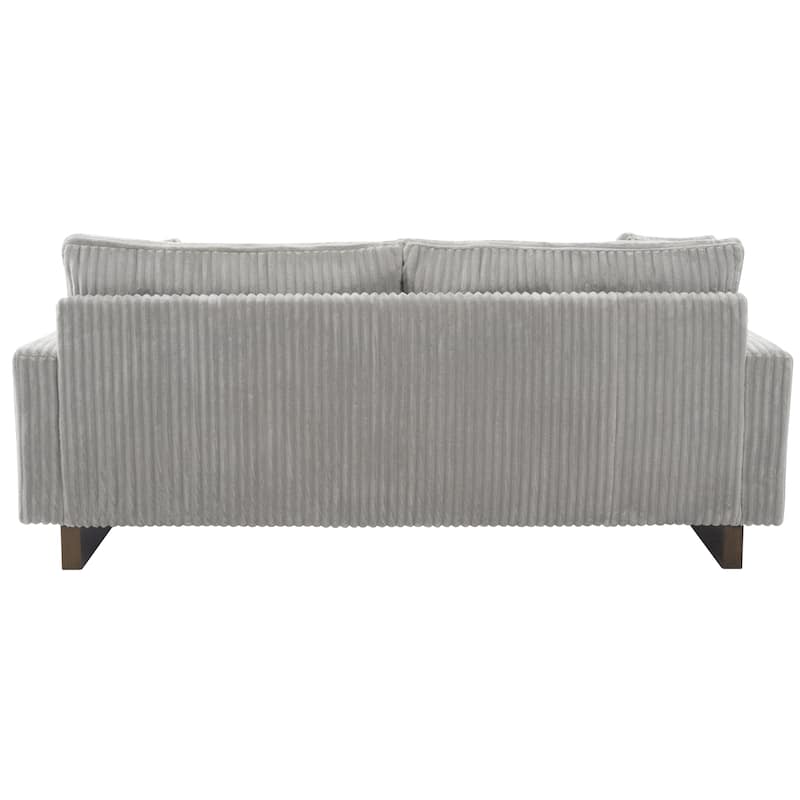 Modern Loveseat Sofa 80.3" Sofa Couch Upholstered Sofa with Four Pillows for Living Room