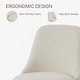 preview thumbnail 37 of 47, Anna Upholstered Swivel Armless Dining Chair for Kitchen Living Room