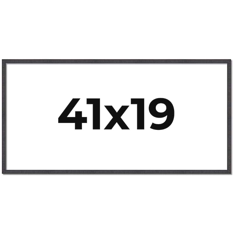 41x19 Frame Brown Solid Wood Picture Frame - Complete Modern Photo
