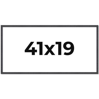 41x19 Frame Brown Solid Wood Picture Frame - Complete Modern Photo