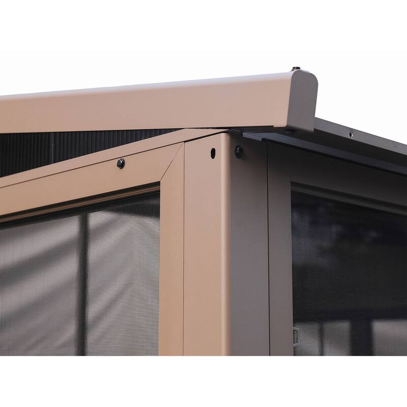 Florence - Wall Mounted Solarium 10x12 Metal Roof