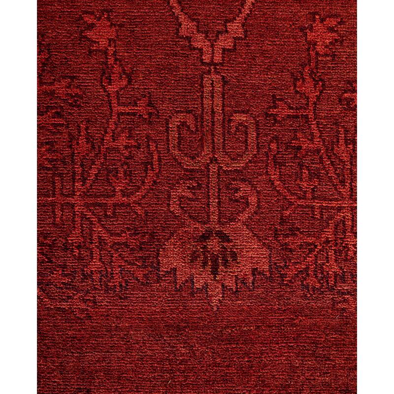 Overdyed One-of-a-Kind Hand-Knotted Area Rug - Red - 5' 3" x 7' 10"