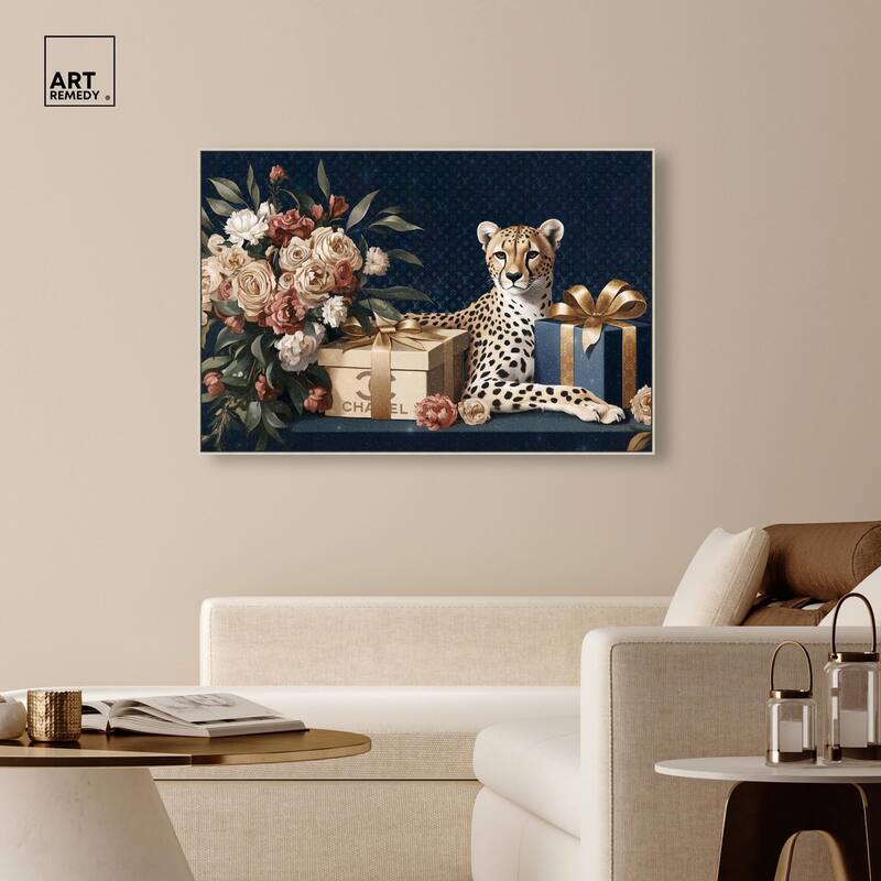 Cheetah Glam Gift Boxes Canvas by Art Remedy