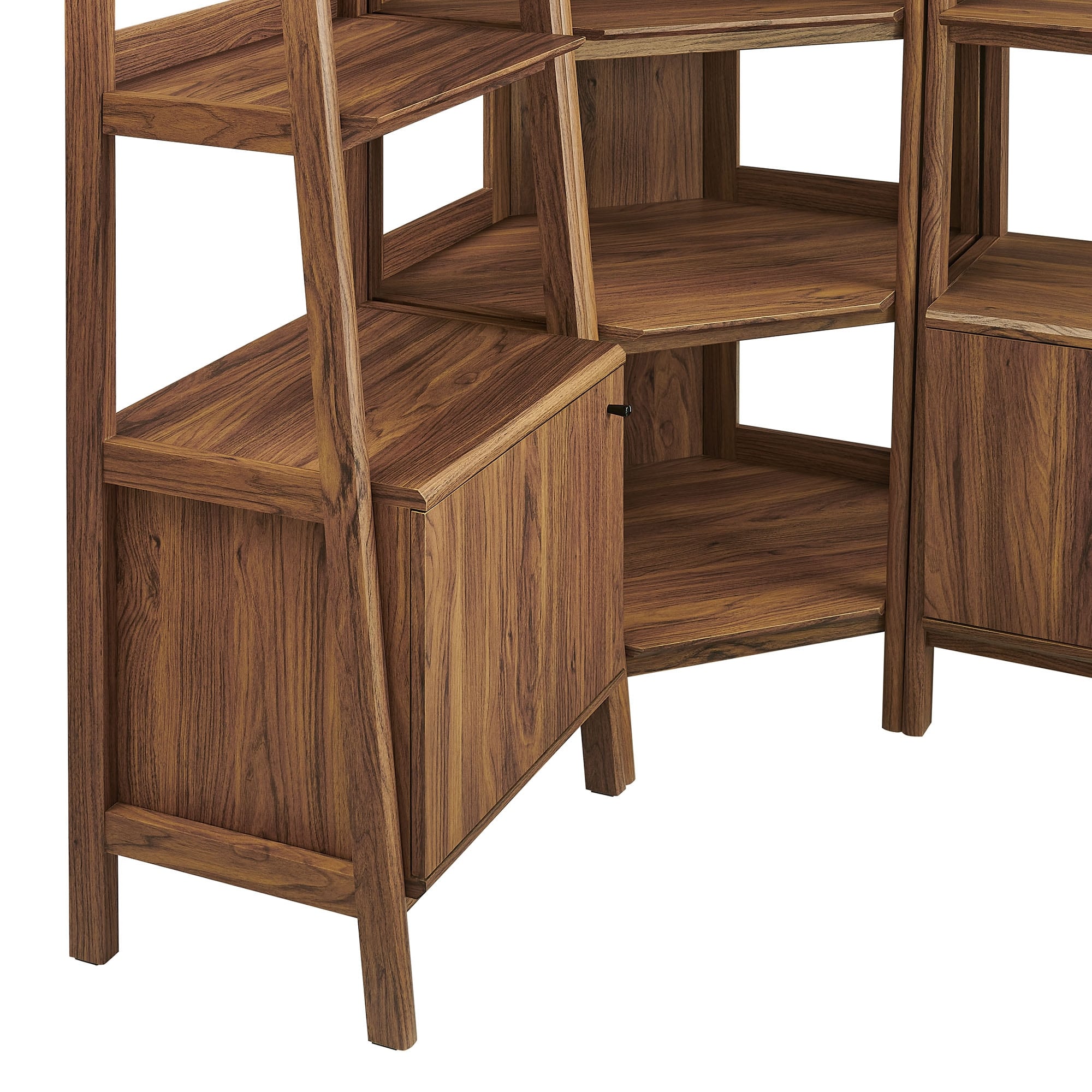 Bixby 3 Piece Corner Bookshelf Set With Wide and Narrow
