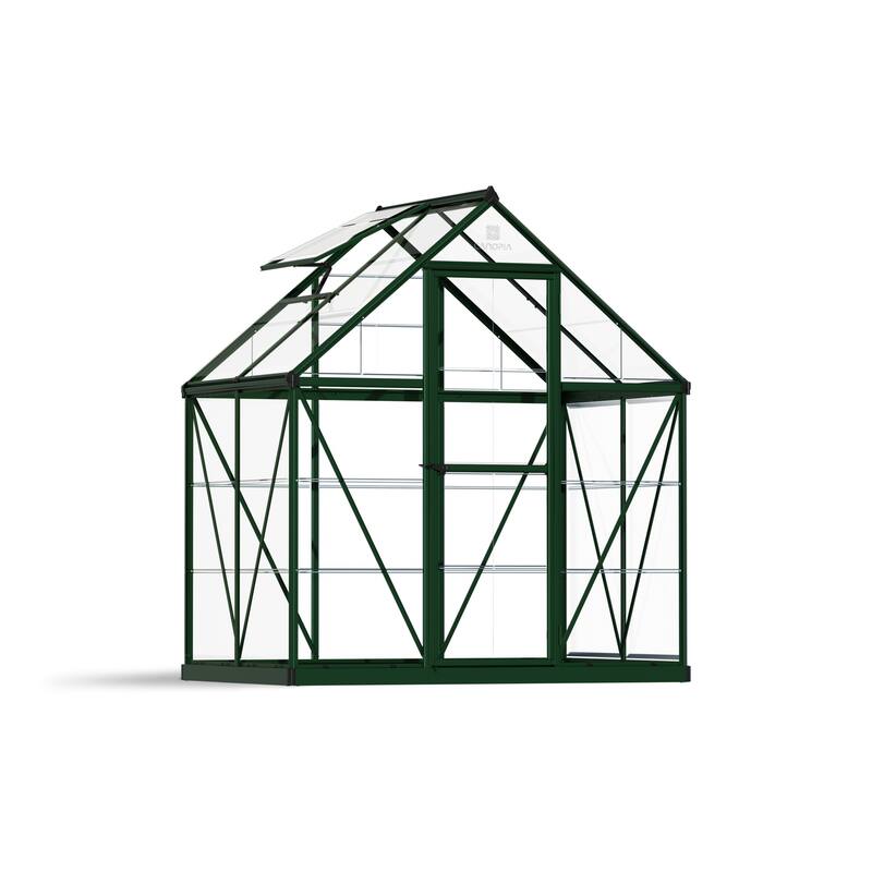Harmony 6 ft. x 4 ft. Green/Clear DIY Greenhouse Kit - 6ft x4ft