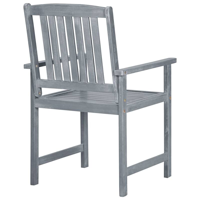 vidaXL Patio Chairs Outdoor Chair with Cushions for Deck Solid Wood Acacia