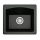 preview thumbnail 40 of 43, Karran Drop-in or Undermount Quartz Single Bowl Kitchen Sink Black