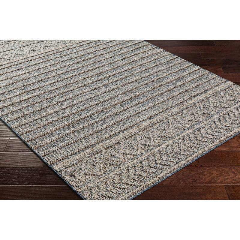 Livabliss Sarasota Outdoor Safe Striped Area Rug