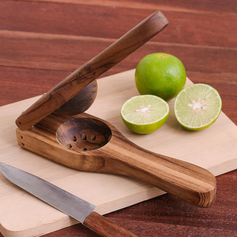 Novica Handmade Summer Meal Wood Citrus Squeezer