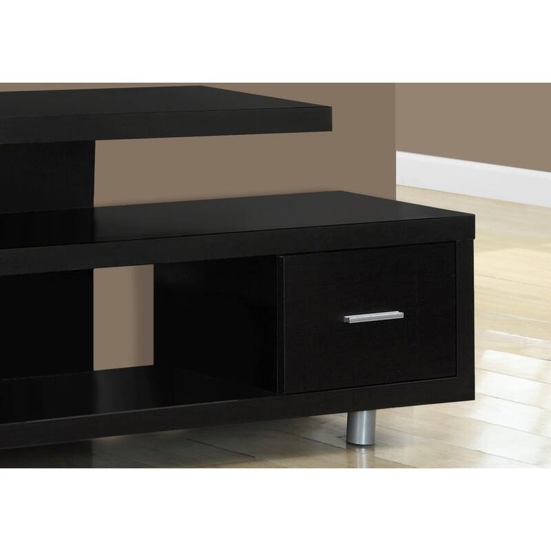Modern 60" TV Console, Art-Deco Design with Storage Cabinet, Media Entertainment Center for Living Room/Bedroom