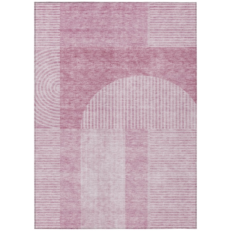 Machine Washable Indoor/ Outdoor Chantille Modern Deco Rug