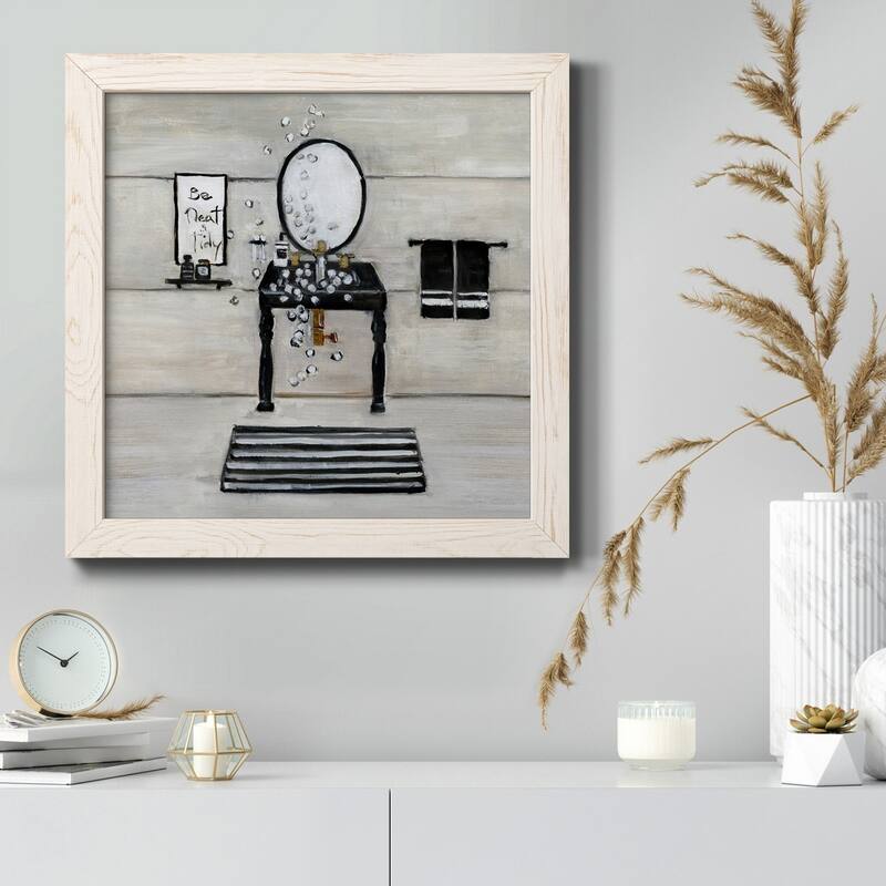 Neat and Tidy Bath-Premium Framed Canvas - Ready to Hang