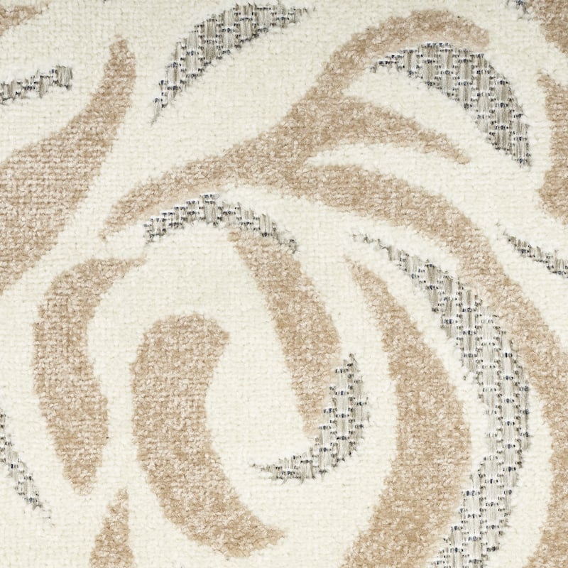 Ktora Garden-Inspired Uv-Resistant Sleek Contemporary Round Outdoor Rug - 8' Round