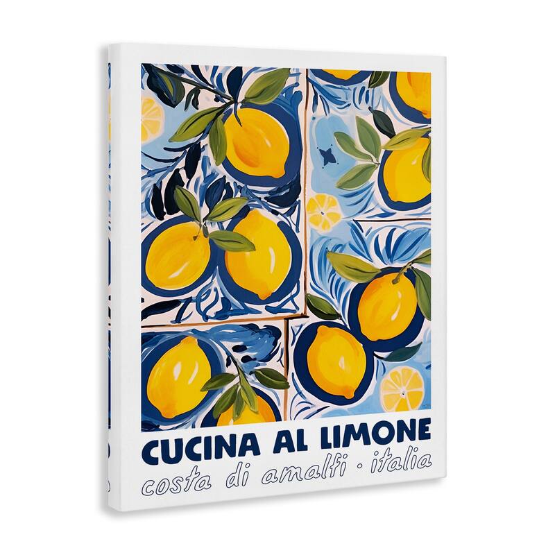 Stupell Bright Mediterranean Lemons Canvas Wall Art Design By Lux + Me Designs