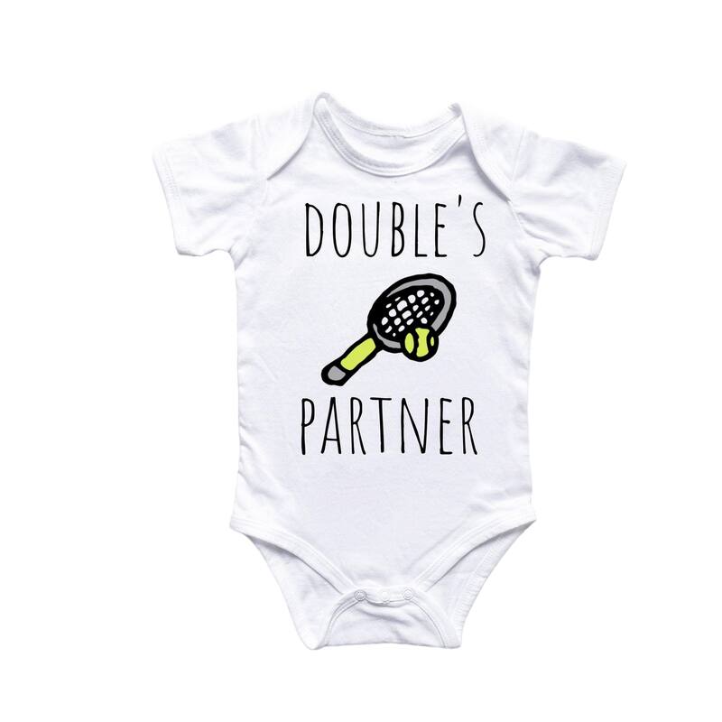 Tennis Sport - Baby Boy Girl Clothes Infant Bodysuit Funny Cute Newborn - White - 3-6M