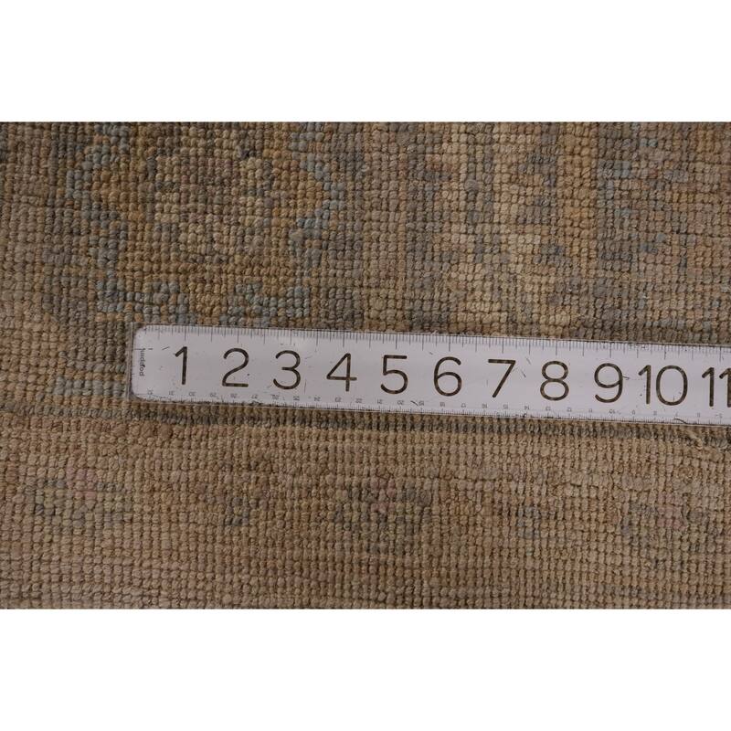 Earth Tone Vegetable Dye Oushak Area Rug Handmade Wool Carpet - 8'3" x 10'2"