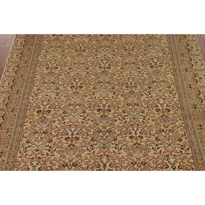 Anatolian Turkish Vintage Rug Hand-Knotted Living Room Wool Carpet - 6'6" X 9'9"