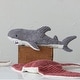 preview thumbnail 2 of 2, Plush Corduroy Shark - 19.0"L x 9.0"W x 6.0"H