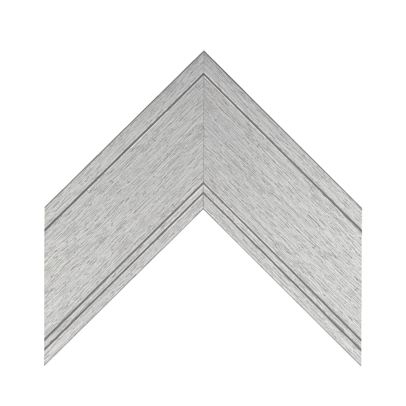 Frame My Mirror Brushed Silver Framed Vanity Mirror, Porter Design