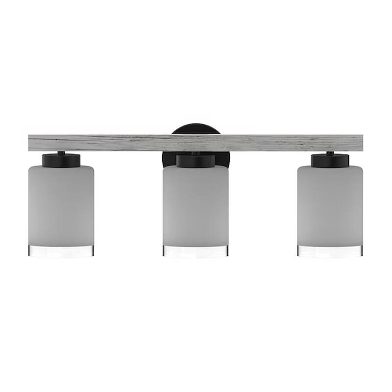 Briggs 24-inch Wide 3-Light Vanity Light in Black